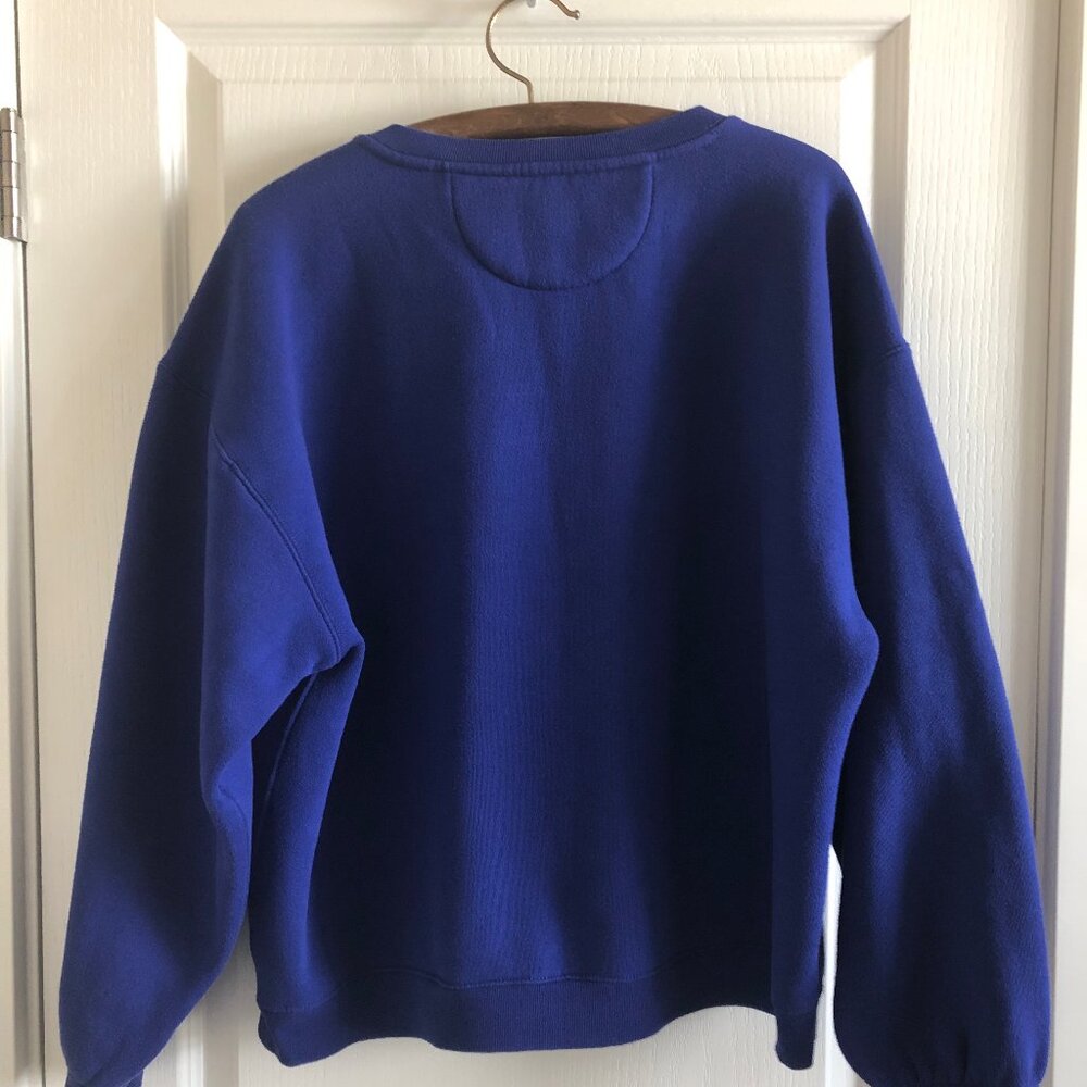 J. Crew Heritage fleece crewneck sweatshirt with buttons - Picture 2 of 6
